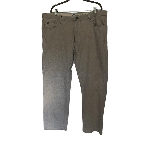 Linksoul Chinos Mens Pants Sz 40 Golf Preppy Athleisure Stretch Minimalist Gray - Picture 1 of 12